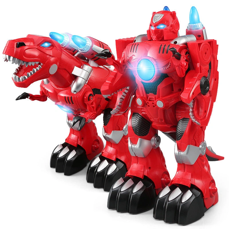 Dragon Robot Toy RC Transforming Dragon Remote Control Red