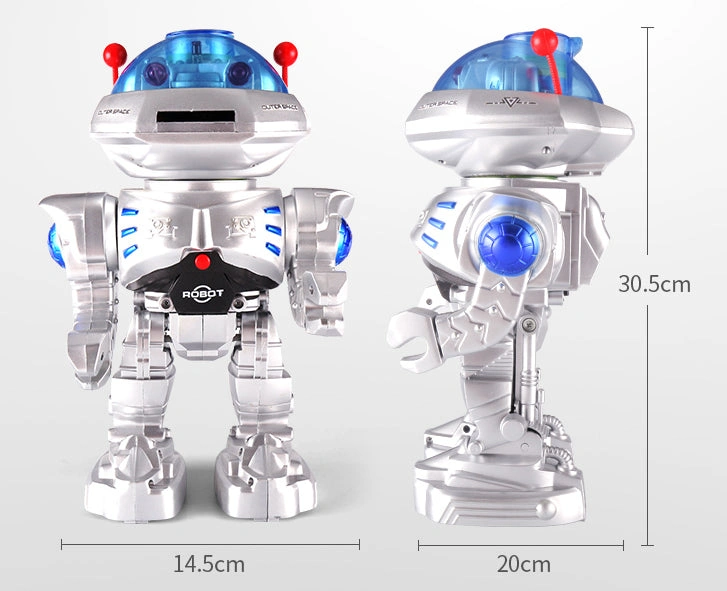 Blast Off! RC Robot Shooter: Silver Bullet Edition – Battery Powered Fun!